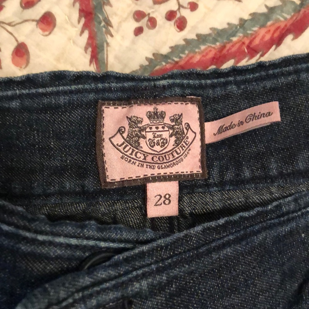 Juicy Couture vintage dark denim dressy shorts